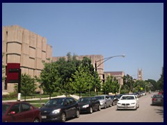 Hyde Park, University 63 - Regenstein Library, a large brutalist building from 1970 